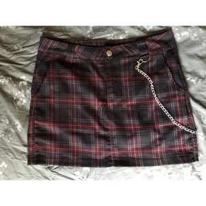 SOLD Dolls Kill Current Mood Plaid Skirt